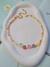 Colar com pérolas candy colors miçangas de frutas infantil na internet