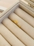 Anéis reguláveis Semi Joia Verniz Diamond Ouro 18K e Prata 925 anel místico olho grego - Dondocas