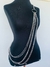 Bodychain borychain tranversal colar de corpo folheado Prata - comprar online