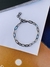 Pulseiras Unissex folheado a Ródio Negro corrente quadrada - comprar online