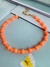 Colares para o Verão colar de miçangas laranja cores vivas - Dondocas