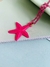 Colares choker Rosa Pink com estrela do Mar Praia Verão na internet
