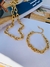 Imagem do Conjuntos Unissex banhado a Ouro e Prata Colar e pulseira de correntes Maxi