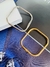 Braceletes Semi Joia Verniz italiano bracelete quadrado - loja online
