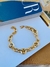 Pulseiras braceletes Banhado a Ouro tendência Maximalismo