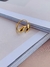 Anéis com regulagem Semi Joia Ouro 18 kl e Prata 925 Verniz Diamond Anel gota orgânico duplo - comprar online