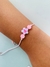 Pulseiras Tornozeleiras de macramê com inicial colorido miçanga Candy Colors - loja online