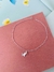 Pulseiras Tornozeleiras Semi Joia Prata 925 Verniz Diamond Borboleta com ponto de luz