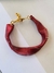 Imagem do Conjunto banhado cherry cereja vermelho tendencia inverno colar e pulseira trançado Choker