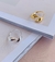 Imagem do Anéis com regulagem Semi Joia Ouro 18 kl e Prata 925 Verniz Diamond Anel gota orgânico duplo