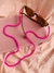 Imagem do Cordão de miçangas para óculos glasschain tons pastéis rosa e roxo