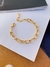 Pulseiras Unissex banhado a ouro corrente correntaria media - comprar online