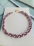Colares banhados corrente rose rosa tendência Candy Colors - loja online