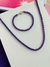 Conjuntos de colar e pulseira mini veneziana colorida candy collor banhada - loja online