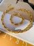 Conjuntos Colar e pulseira banhado a Ouro Maxi elos tendência Maximalismo - comprar online