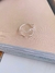 Anéis Semi Joia Verniz Diamond Ouro 18K Prata 925 anel de aro circulo vazado - Dondocas