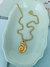 Colares banhados colar com concha caracol tendência Verão - comprar online