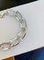 Pulseiras Maxi banhado a Prata branca modelo martelado pulseira unissex Unissex - comprar online