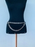 Cinto corporal de correntes elos duplos banhado a Prata Rock - comprar online