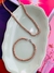 Conjuntos de colar e pulseira mini veneziana colorida candy collor banhada na internet
