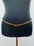Body chain Cinto de correntes com fecho frontal mosquetão banhado a Ouro