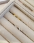 Anéis Semi Joia Verniz Diamond ouro 18 kl prata 925 anel orgânico ondulado curvado - Dondocas