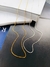 Colares Correntes Unissex Semi joia prata 925 e ouro 18k