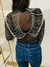 Blusa de correntes bodychain borychian cropeed festa festival carnaval - Dondocas