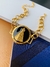 Pulseiras Religiosas Semi Joia bridão Nossa Senhora esmaltado preto - Dondocas