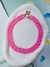 Colares em Acrilico Rosa Pink Barbie com mosquetão Boia Candy Colors na internet