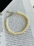 Pulseiras clássicas elegantes pulseira de pérolas banhado Ouro e Prata na internet