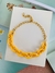 Imagem do Colares choker elos amarelos acrilico banhado a ouro