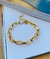 Imagem do Pulseiras Unissex Semi Joia Ouro e Prata cadeado cartier