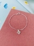 Pulseiras Tornozeleiras Semi Joia Prata 925 Verniz Diamond modelo flor Trevo tendência Virginia na internet