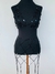 Bodychain Top e Saia de correntes com moedas Preto Festival