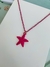 Colares choker Rosa Pink com estrela do Mar Praia Verão - Dondocas