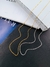 Imagem do Colares Correntes Unissex Semi joia prata 925 e ouro 18k