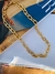 Conjuntos Unissex banhado a Ouro e Prata Colar e pulseira de correntes Maxi - Dondocas