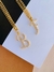 Colares banhados a Ouro colar com Inicial de Strass - loja online