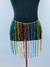 Bodychain blusa saia de correntes 2 em 1 coloridas Arco-íris LGBTQIAP+ carnaval Festival - Dondocas