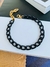 Pulseiras preta banhado a Ouro pulseira de corrente preta Unissex - comprar online