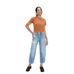 T-SHIRT BÁSICA GOLA REDONDA TERRACOTA - Anna Kendra