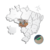 Mapa de fotos do Viajante Brasil Personalize ou Sublime