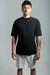 Camiseta OVERSIZED Preta lisa blusa camisa Streetwear em algodão 30.1 modelo Premium OVERSIZED - comprar online