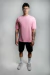 Camiseta OVERSIZED Rosa lisa blusa camisa Streetwear em algodão 30.1 modelo Premium OVERSIZED