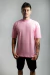 Camiseta OVERSIZED Rosa lisa blusa camisa Streetwear em algodão 30.1 modelo Premium OVERSIZED - comprar online