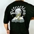 Camiseta OVERSIZED estampada blusa camisa Streetwear em algodão 30.1 modelo Perfection preta Premium OVERSIZED