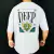 Camiseta OVERSIZED estampada blusa camisa Streetwear em algodão 30.1 modelo Deep branca Premium OVERSIZED - Toronto Streetwear