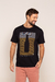 Camiseta Preta Garrafa Listras - comprar online