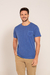 Camiseta Azul Básica Bolso